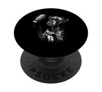 Boxer Dog American Football Sports Amoureux des Chiens PopSockets PopGrip Adhésif