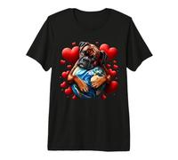 Boxer Dog Earth Day Hug Love Owner Hugging Planet Lover Mom T-Shirt Haut de Gamme