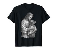 Boxer Dog et Jésus, amoureux des chiens de foi chrétienne T-Shirt
