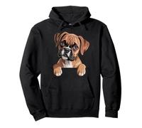 Boxer Dog Funny Peeking Pocket Puppy Sweat à Capuche