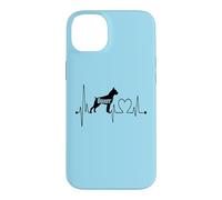 Boxer Dog Heartbeat EKG Pulse Funny Mes Chiens sont Mon Cardio Coque pour iPhone 14 Plus