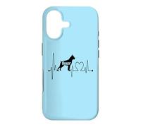 Boxer Dog Heartbeat EKG Pulse Funny Mes Chiens sont Mon Cardio Coque pour iPhone 17