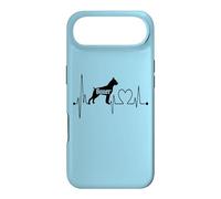 Boxer Dog Heartbeat EKG Pulse Funny Mes Chiens sont Mon Cardio Coque pour iPhone Air