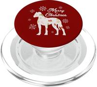 Boxer Dog Merry Christmas Silhouette Funny Christmas Dog Dad Mom PopSockets PopGrip pour MagSafe