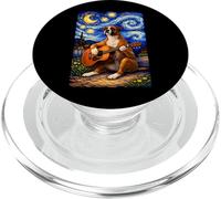 Boxer Dog Playing Guitar Whimsical Art Puppy Music Camping PopSockets PopGrip pour MagSafe
