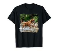 Boxer Dog River Splash Action Scène extérieure T-Shirt