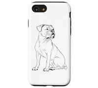 Boxer Dog Silhouette Man Best Friend Coque pour iPhone SE (2020) / 7/8