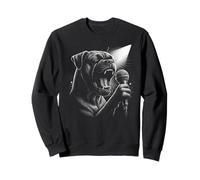 Boxer Dog Singing Chanteur Amoureux des chiens Sweatshirt