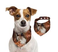 Boxer Dogs Automne,Bandanas pour Chien, écharpe en Coton, Bavoirs réglables pour Animaux de Compagnie,S