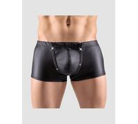 Boxer double zip strass noir
