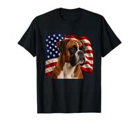Boxer Drapeau américain Patriotique du 4 Juillet T-Shirt