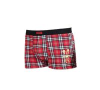 Boxer en coton Ã©lastique Disney Mickey Check Rouge XL