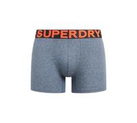 Superdry Lot de 3 boxers pour homme, bleu vif chiné/orange vif chiné/bleu marine mat moucheté, XXL