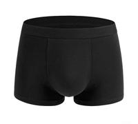 Boxer en coton de couleur unie pour homme - Sous-vêtements respirants parfaits pour un style de vie actif (XXXL noir)