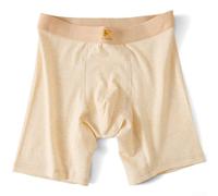 Boxer en coton élastique pour homme avec tissu respirant et support de poche, conçu pour un sous-vêtement confortable au quotidien et actif (3XL, jaune)