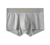 Boxer en coton respirant pour homme avec poche en U - Tissu extensible doux et confortable - Pour un style de vie actif - Taille M - Gris