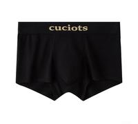Boxer en coton respirant pour homme avec poche en U - Tissu extensible doux et confortable - Pour un style de vie actif - Taille M - Noir