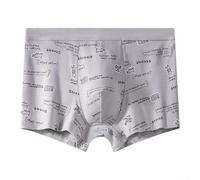 Boxer en coton respirant pour homme avec poche, tissu doux et extensible pour un confort tout au long de la journée (L violet)