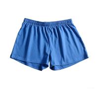 Boxer en coton respirant pour homme avec taille élastique - Coupe ample - Absorption de la transpiration - Tissu doux - Pour un usage quotidien (XL bleu)