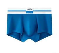 Boxer en modal pour homme avec taille élastique et poche en U Sous-vêtement respirant pour un style de vie actif (taille L, bleu)