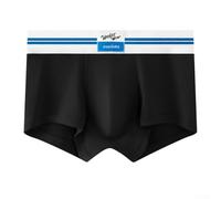 Boxer en modal pour homme avec taille élastique et poche en U - Sous-vêtements respirants pour un style de vie actif (taille XL, noir)