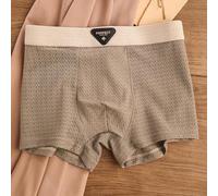 Boxer en nylon et soie glacée à séchage rapide pour homme - Tissu léger et doux pour un style de vie actif et une tenue décontractée (M Kaki)