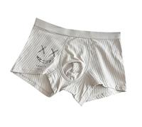 Boxer en Pur Coton pour Homme Short Tendance D'Été pour Jeunes Coupe Classique Confortable Quotidien Taille Basse Design Respirant sous-Vêtements Décontractés pour Homme