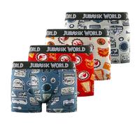 Jurassic World Garçon Jur4/33/Bcx4 Boxeur Ajusté, Blanc/Bleu/Rouge/Noir/Jaune, 8-10 Ans EU