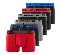 Boxer Enfant Coton, Caleçon Garçon, Confortable et Ultra-Doux (Lot de 6), Noir Taille 8 ans/10 Ans