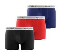 Boxer Enfant Coton, Calecon Garçon, Uni, Hypoallergénique et Confortable (Lot de 3), Rouge Taille 10 ans/12 Ans