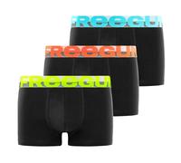 Boxer Enfant Coton, Calecon Garçon, Uni, Maille Aérée et Anti-Irritation (Lot de 3), Noir Taille 12 ans/14 Ans