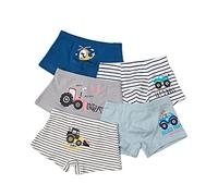 Boxer Enfant Garçon,Boxer Slip Lot De 5 Slip Garcon Coton Culotte sous-Vêtement 2-14 Ans (A,XL-4-5 Years)
