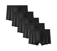 Boxer Extensible à éVacuation D'Humidité pour Hommes CaleçOn Boxeur en Coton Haute Performance Taille Plus sous-VêTements De Sport AthléTiques (Le Noir-5PC,5XL)