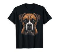 Boxer Face Animal Chiot Wildlife Nature Chien T-Shirt Graphique avec Valeur