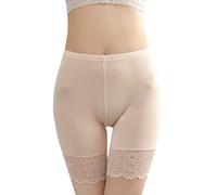 Boxer Femme,Culotte De Sécurité Grande Taille pour Femmes, Short Élastique Doux Et Confortable avec Effet Ventre Plat en Dentelle.-L-3