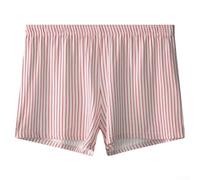 Boxer fin en coton rayé pour homme avec poche pour la respirabilité et le soutien (taille L, rouge)
