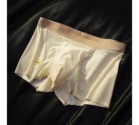 Boxer fin sans couture en soie glacée pour homme - Doux et respirant - Confortable au quotidien - Pour un style de vie actif et pour les loisirs (peau 3XL)