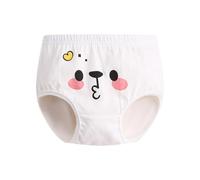 Boxer Garcon - Short pour Bébé sans Fesses sous-Vêtements pour Enfants Triangle sous-Vêtements pour Garçons Et Filles Bébé Double Entrejambe Intérieur (White 120)
