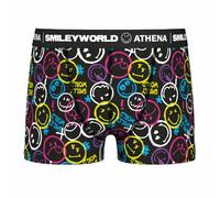 Boxer garçon smileyworld® i athena noir imprimé 16A