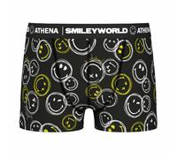 Boxer garçon smileyworld® i athena noir imprimé smiley 10A