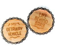 Boxer Gifts Bar & Getaway Lot de Dessous-de-Verre pour chaîne de vélo | Cadeau Amusant sur Le thème du Cyclisme pour Lui | Idéal pour Un Anniversaire, Noël, la fête des pères