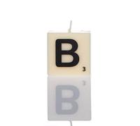Boxer Gifts Bougie lettre B, blanche, taille unique, SP9112