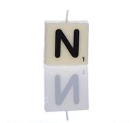 Boxer Gifts Bougie Lettre N Blanc Taille unique