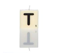 Boxer Gifts Bougie Lettre T, Blanche, Taille Unique, SP9130
