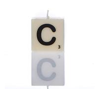 Boxer Gifts Lettre C Bougie, Blanc, Taille Unique
