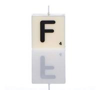 Boxer Gifts Lettre F Bougie, Blanc, Taille Unique