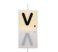 Boxer Gifts Lettre V Bougie, Blanc, Taille Unique