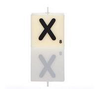 Boxer Gifts Lettre X Bougie, Blanc, Taille Unique