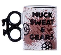 Boxer Gifts MU3507 Mug en céramique Muck Sweat and Gears | Poignée en forme de nouveauté | Cadeau vélo parfait pour les cyclistes, multicolore, 12,5 x 8,1x9,6 cm