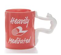 Boxer Gifts Mug en céramique avec inscription « Heavily Meditated » - Cadeau amusant pour Noël, anniversaire, fête des mères - Pour elle